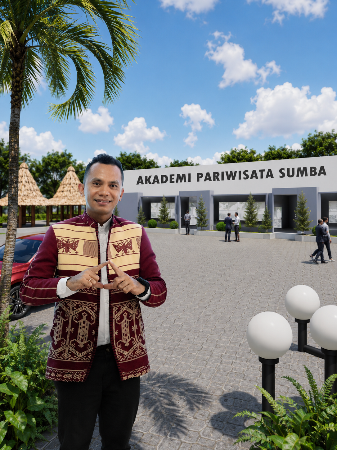 Jems Bangun Sumba - Direktur Akademi Pariwisata Sumba (potrait)